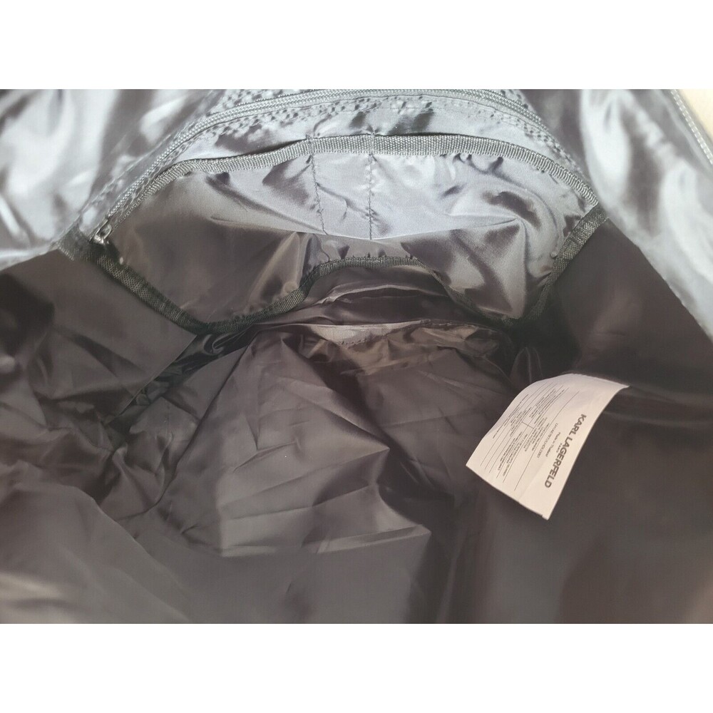 Karl Lagerfeld LH5AG807 Women's Black White Striped Large Tote - Picture 7 of 10